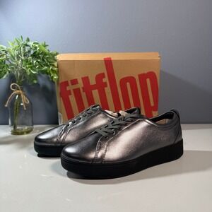 FitFlop Rally Sneakers Classic Pewter Mix Women's Size 5.5 NWT